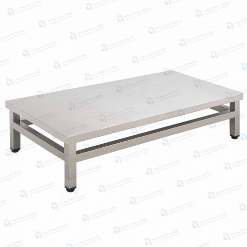 Подтоварник ПТ 1500x700x300, каркас нержавеющая труба, столешница AISI430